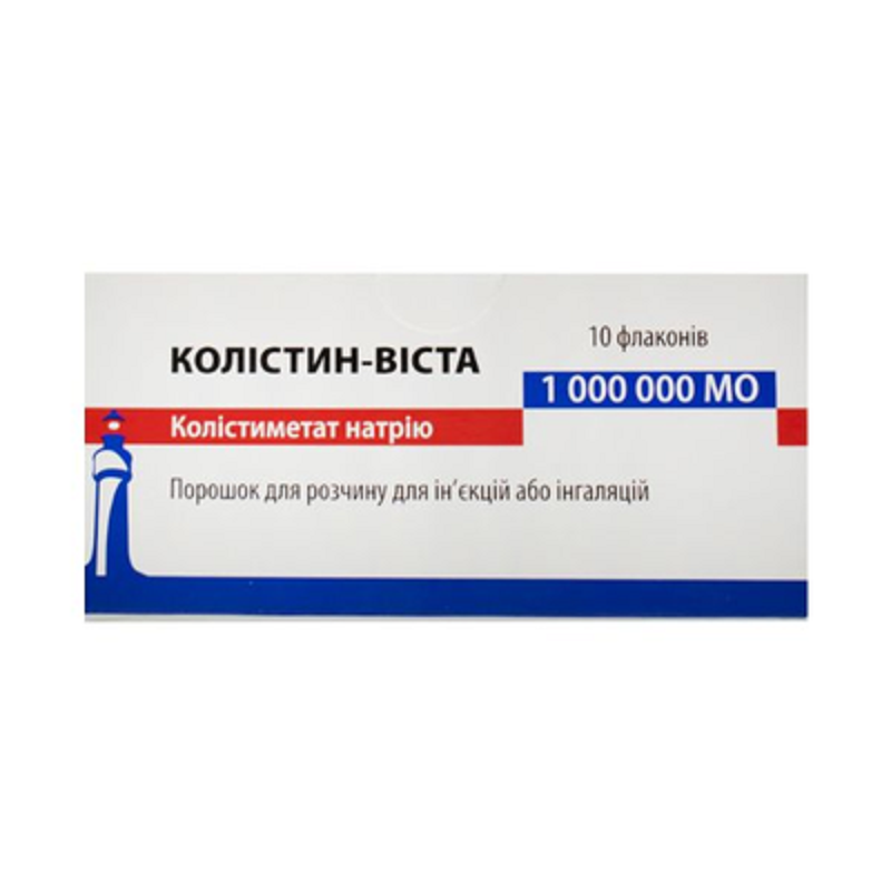 Колістин-Віста пор. д/р-ну д/ін./інг. 1млн МО фл. №10